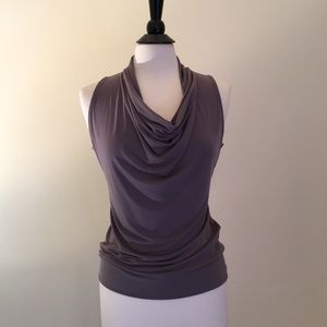 MICHAEL Michael Kors taupe cowl neck sleeveless